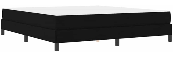 vidaXL Boxspringbett mit Matratze Schwarz 180 x 200 cm Stoff 3398509