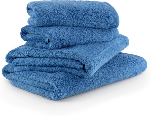 Möve Handtuch Set Superwuschel, Walkfrottee (Set, 4-St), Handtücher Set mit Bordüre, 100% Premium Cotton Baumwolle, weich