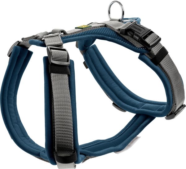 Hunter Hundegeschirr Maldon Up mit Griff M-L petrol/grau