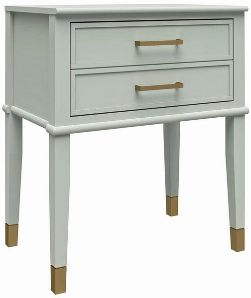 loft24 Beistelltisch Westerleigh, Beistellschrank, Nachttisch, Nachtschrank mit Schublade, Breite 60 cm