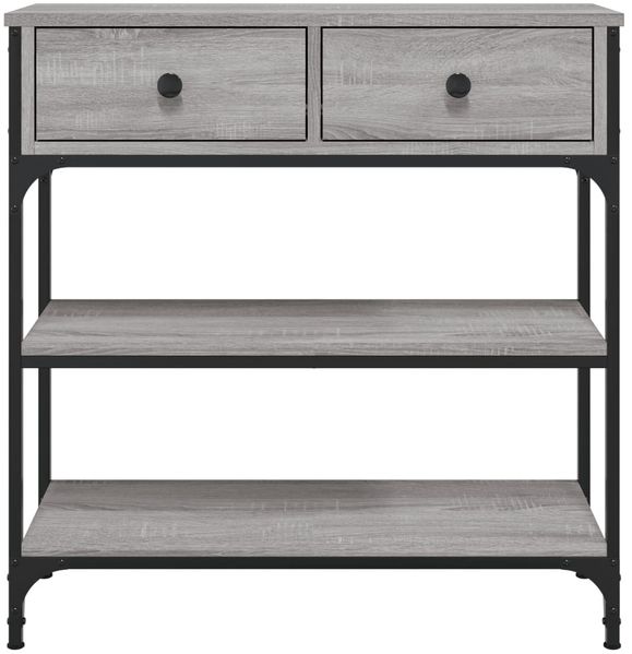 vidaXL Konsolentisch Grau Sonoma 72,5x25x75 cm Holzwerkstoff 834188 Bild 6