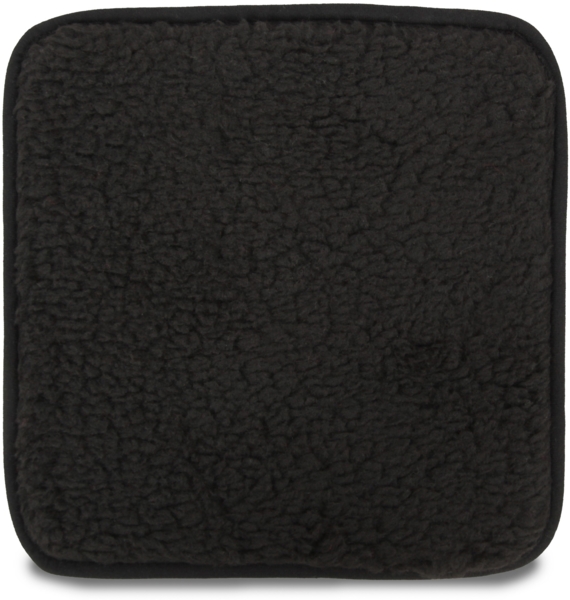 Sitzkissen ( Anthrazit ) Lammflor Optik Stuhlkissen 37cm x 37cm x 4cm - Öko-Tex Zertifiziert - Sitzauflage Uni, Stuhlpolster Stuhlauflage Sherpa