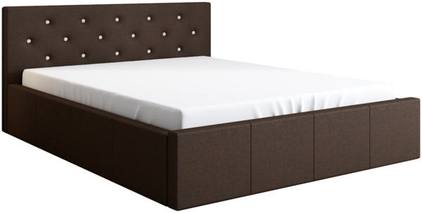 Polsterbett SKIDI , BRAUN 16, 160 x 200