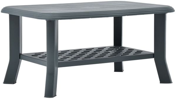 vidaXL Couchtisch Grün 90 x 60 x 46 cm Kunststoff 48794