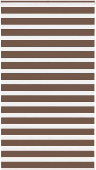 vidaXL Doppelrollo Braun 120x230 cm Stoffbreite 115,9 cm Polyester 4014395