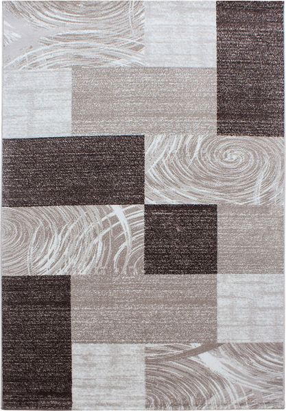 Kurzflor Teppich Paolo rechteckig - 160x230 cm - Braun