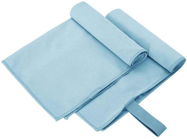 vidaXL Sporthandtücher 2 pcs Blau 50 x 30 cm Polyester und Polyamid 42011472