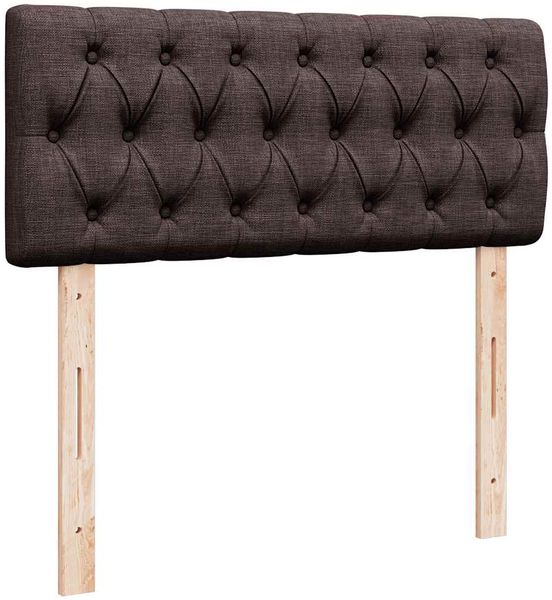 vidaXL Boxspringbett mit Matratze Dunkelbraun 120x200 cm Stoff 3289733 Bild 12