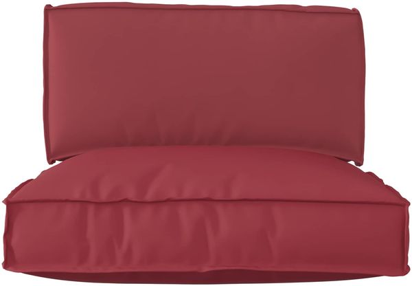 vidaXL Palettenkissenset 2 pcs Weinrot Oxford-Stoff 3329075