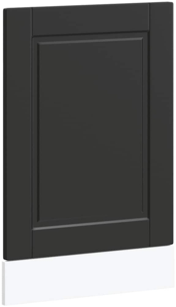 vidaXL Geschirrspülerblende Porto Schwarz 45x1,5x67 cm Holzwerkstoff 854128