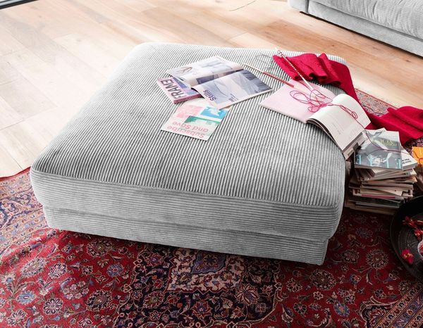 Places of Style Hocker Enisa, passend zum "Enisa"-Sofa, Bezug in Cord