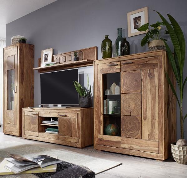 Highboard 103x135cm "Rio" Sheesham massiv Bild 3