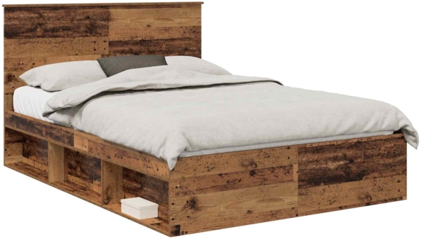 vidaXL Bettrahmen Altholz 150 x 200 cm Massives Kiefernholz 3409343