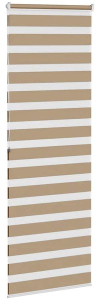 vidaXL Doppelrollo Sandbraun 75x200 cm Stoffbreite 70,9 cm Polyester 4014568 Bild 4