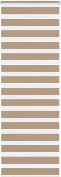 vidaXL Doppelrollo Sandbraun 75x200 cm Stoffbreite 70,9 cm Polyester 4014568