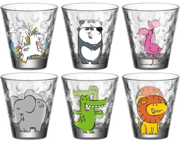 Leonardo BAMBINI OPTIC 1 Kinderbecher 215 ml 6er Set Sortiert