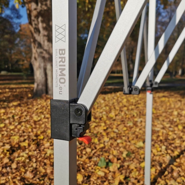 Gartenpavillon Faltbar 3x3m | Premium UV/PVC Schutz | Robuste Konstruktion BRIMO | Schnelles Zusammenklappen ohne Werkzeug - ohne Wände - Grün Bild 9