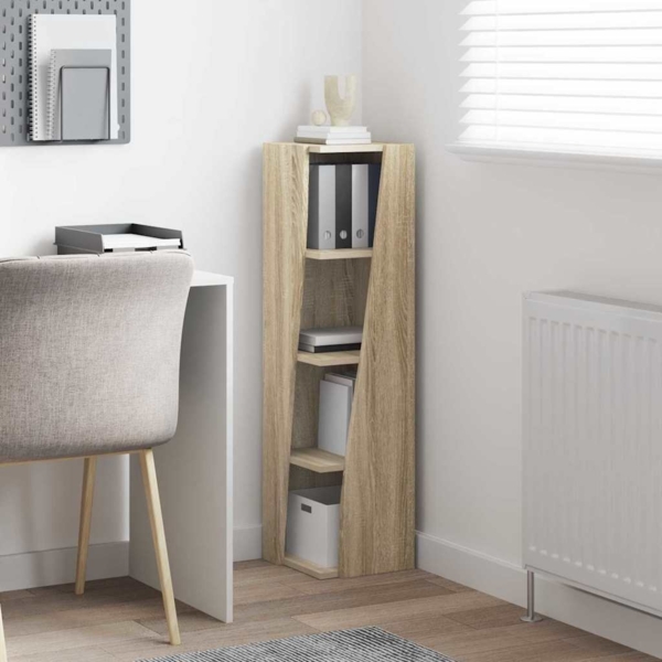 vidaXL Eckschrank Weiß 27,5 x 27 x 102 cm Holzwerkstoff 889847 Bild 3