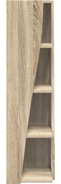 vidaXL Eckschrank Weiß 27,5 x 27 x 102 cm Holzwerkstoff 889847 Bild 5