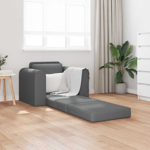 vidaXL Schlafsofa Dunkelgrau 98 x 71 x 83 cm Stoff 4106656
