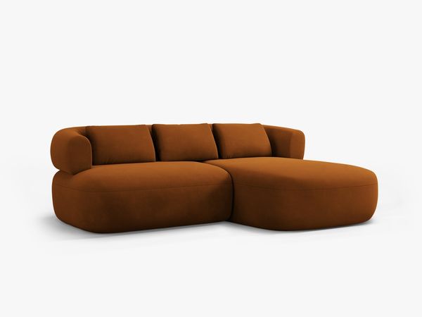 Micadoni 5-Sitzer Ecksofa Jenny Kleine Version Rechts Samt Salvador Terrakotta Bild 2