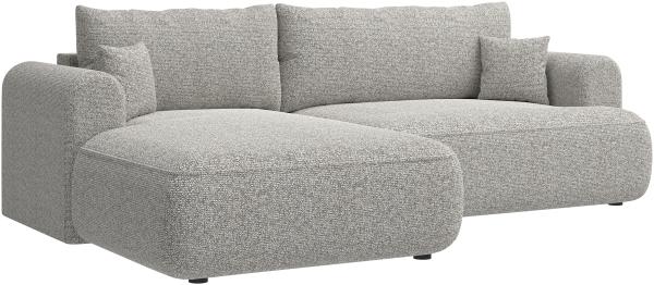 Selsey 'Ovo' Ecksofa in L-Form mit Schlaffunktion, greige, linksseitig, 93 x 260 x 165 cm