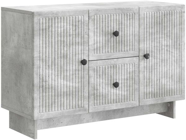 vidaXL Sideboard Betongrau 89 x 34,5 x 60 cm Holzwerkstoff 893968
