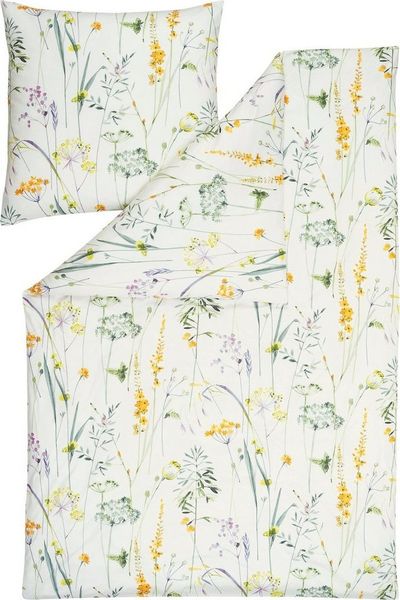 Estella Bettwäsche Bettwäsche "Melis", Jersey, 2 teilig, Interlock-Jersey Blumen Bild 5
