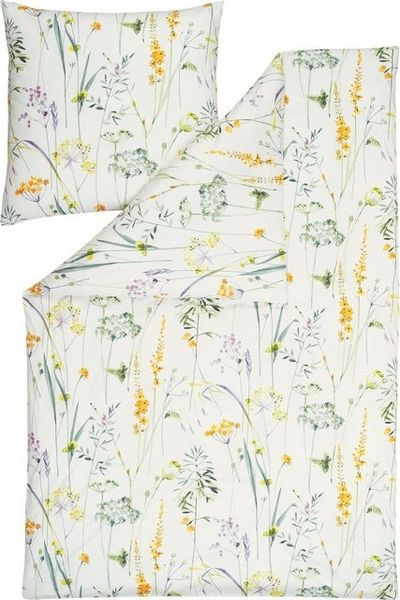 Estella Bettwäsche Bettwäsche "Melis", Jersey, 2 teilig, Interlock-Jersey Blumen Bild 4