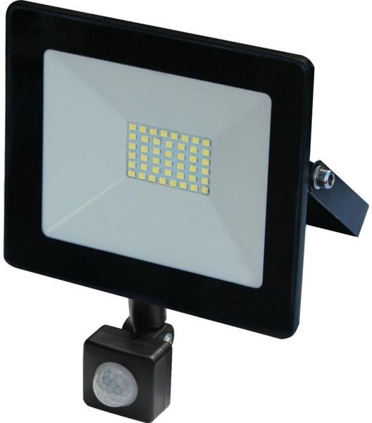 VOLTENO LED-Fluter B.O.SLIM 10W mit Bewegungssensor weiß