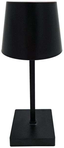 Meinposten LED Tischleuchte Tischleuchte Touch dimmbar LED Lampe schwarz kabellos Höhe 26 cm, LED fest integriert, warmweiß