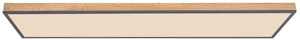 LED Deckenpanel, Holz-Optik, Fernbedienung, CCT, L 120 cm Bild 7