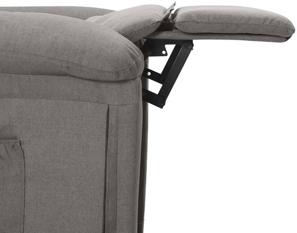 vidaXL Relaxsessel Elektrisch Hellgrau Stoff [3098963] Bild 7