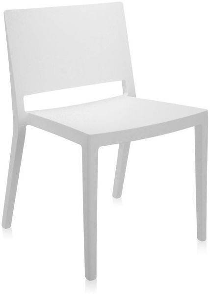 Kartell Lizz Mat Essstühle, Plastik, weiß, 52 x 74.5 x 50 cm