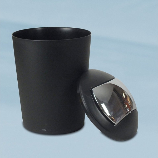 kela 'Marta' Kosmetikeimer, Deckel abnehmbar, Kunststoff, 5 Liter, Schwarz Bild 2