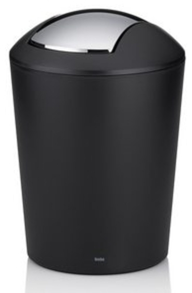 kela 'Marta' Kosmetikeimer, Deckel abnehmbar, Kunststoff, 5 Liter, Schwarz Bild 6