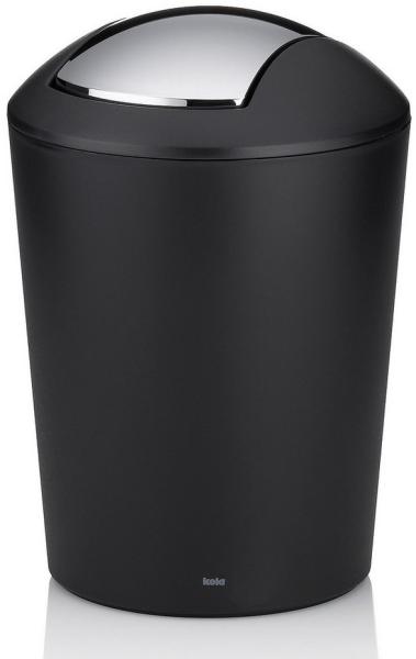 kela 'Marta' Kosmetikeimer, Deckel abnehmbar, Kunststoff, 5 Liter, Schwarz Bild 1