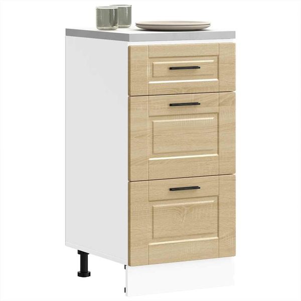 vidaXL Küchenunterschrank Porto Sonoma-Eiche Holzwerkstoff 854223