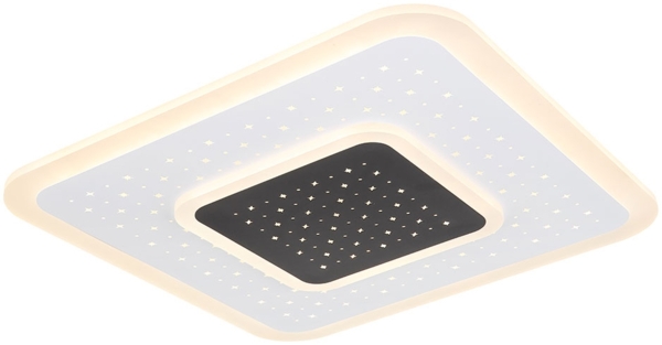 LED Deckenleuchte, dimmbar, Fernbedienung, L 46 cm