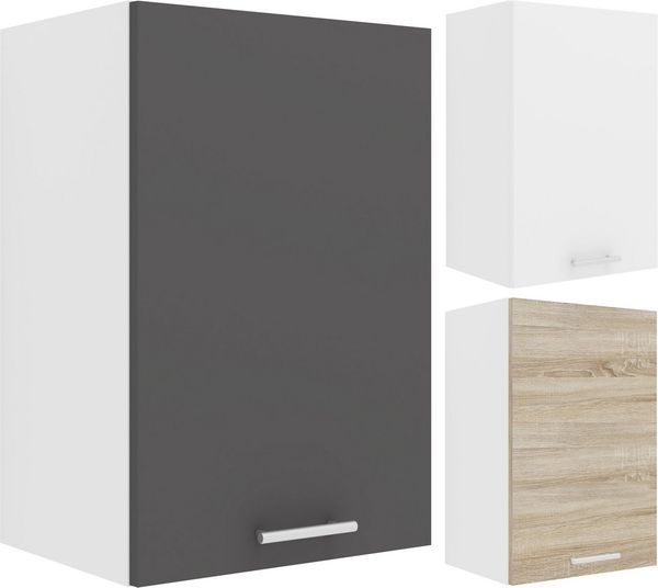 VCM Küchenmöbel Hängeschrank Esilo 918690 Weiß / Anthrazit H. 60 x B. 40 x T. 31 cm