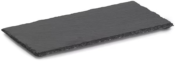 ZELLER 24524 Servierplatte aus Schiefer, ca. 30 x 15 x 0,7 cm