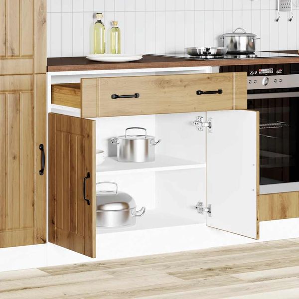 vidaXL Küchen-Unterschrank Lucca Artisan-Eiche Holzwerkstoff 853746