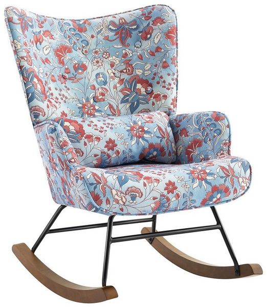 HOMEMIYN Ohrensessel Relaxsessel Lehnsthle Patchwork Ohrensessel Hocker lesesessel,H 91 x T 67 x B 86cm