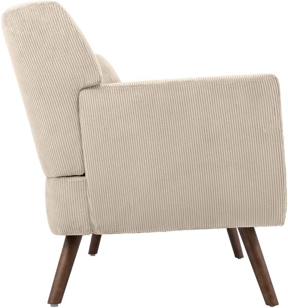 Sofa ARNE Cord 2-Sitzer - 120 x 74 x 81 cm, Cord, Creme | Couch Loungesofa für Wohnzimmer Schlafzimmer Leseecke Bild 6