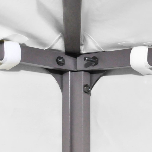 vidaXL Pavillon-Dachplane mit Kaminabzug 310 g/m² 3x3 m Weiß 312074 Bild 4