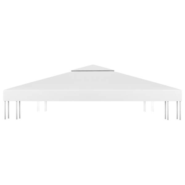 vidaXL Pavillon-Dachplane mit Kaminabzug 310 g/m² 3x3 m Weiß 312074 Bild 2