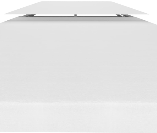 vidaXL Pavillon-Dachplane mit Kaminabzug 310 g/m² 3x3 m Weiß 312074 Bild 3