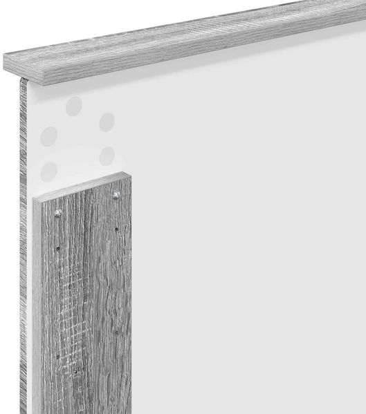 vidaXL Bettrahmen Graues Sonoma 90 x 200 cm Ingenieurs Holz 3409508 Bild 12