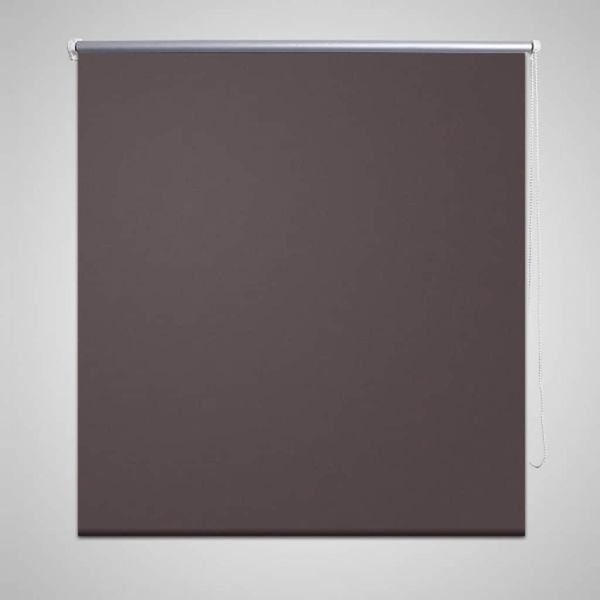 vidaXL Verdunkelungsrollo 144,4 x 175 cm, Stoffbreite 140 cm, Kaffeebraun 240133