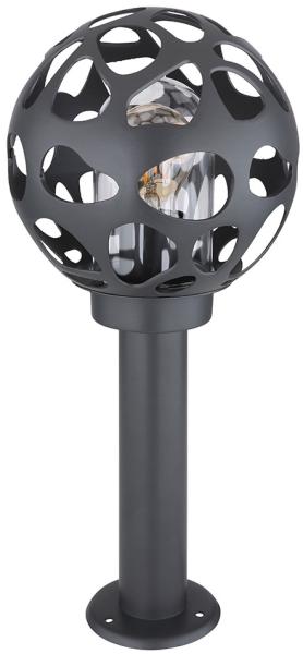 Sockelleuchte, Edelstahl, Aluminium, anthrazit, H 45